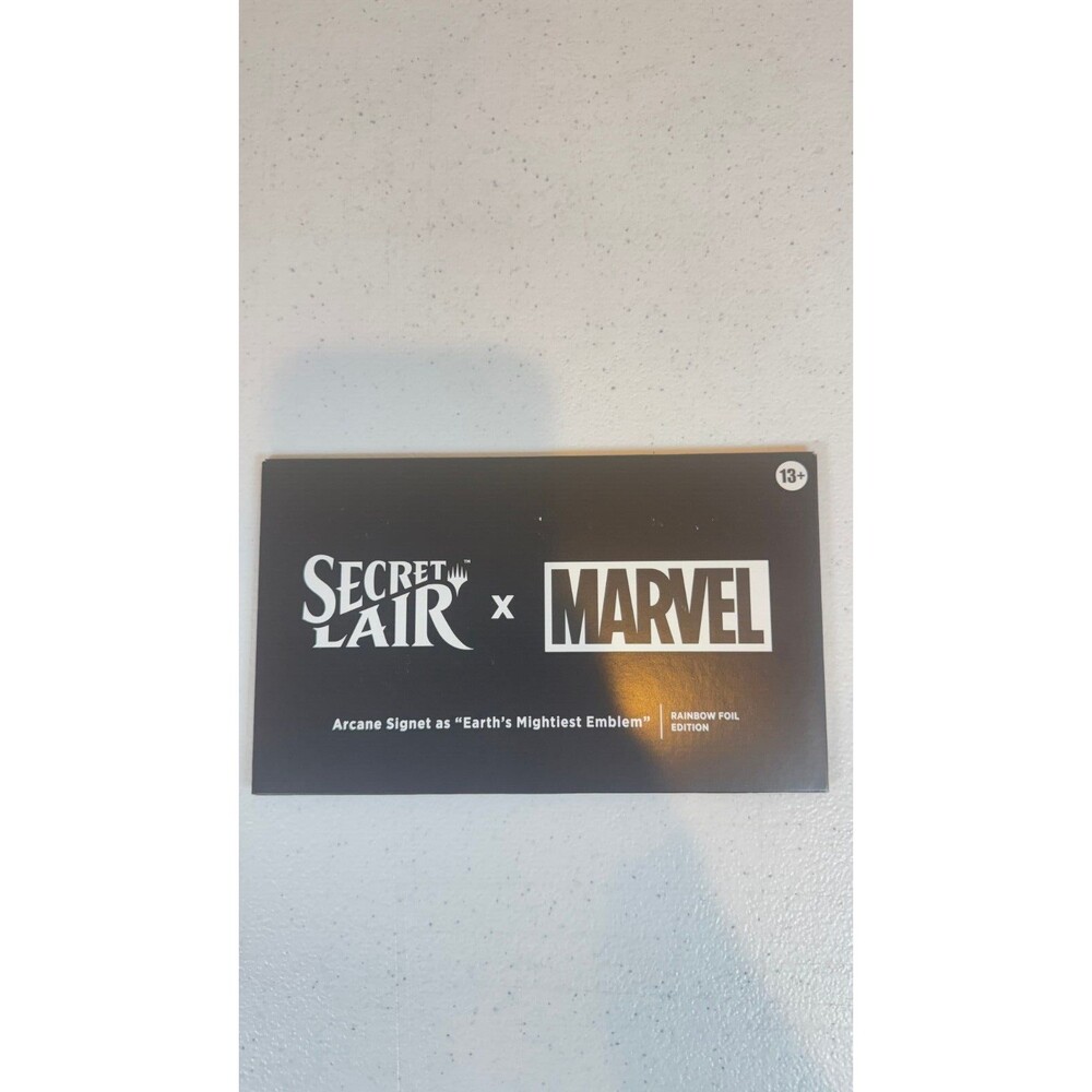 MTG Secret Lair x Marvel Arcane Signet Earth's Mightiest Emblem FOIL Sealed